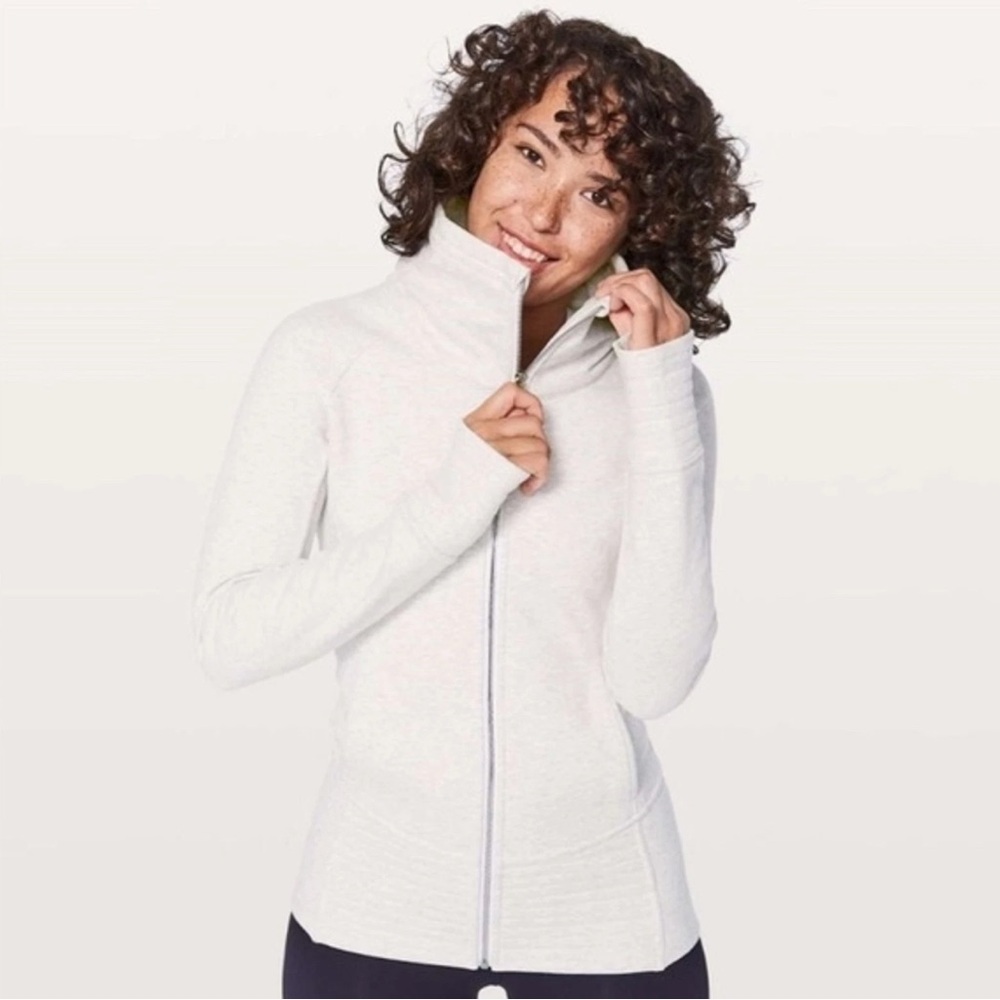 Lululemon White/ Grey Radiant Jacket
